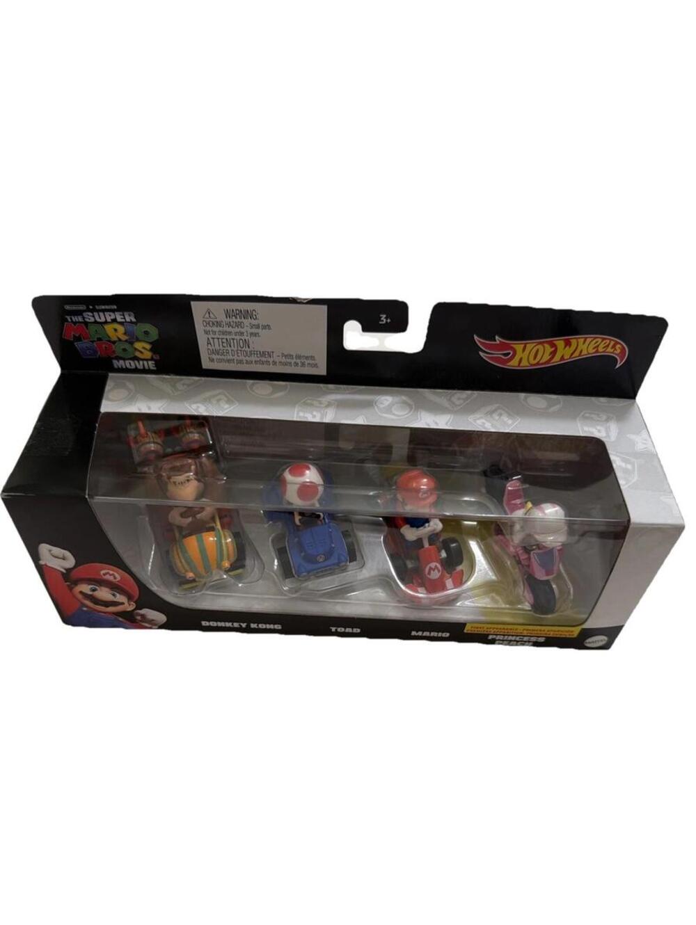 The Super Mario Bros Movie Exclusive Hot Wheels Collaboration Vehicle 4 Pack
